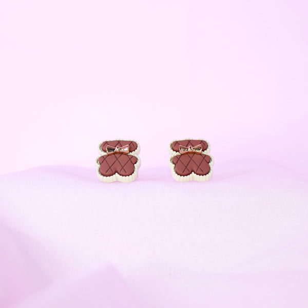 Chocolate Bear Studs