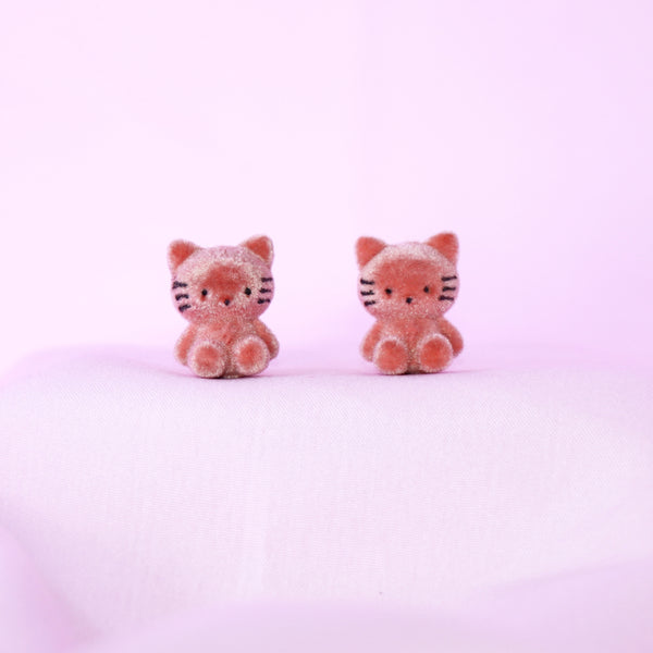 Furry Cat Earrings