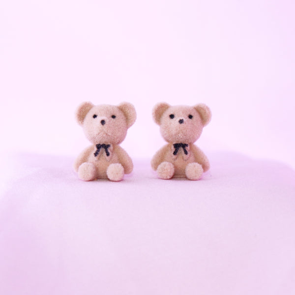 Furry Bear Earrings