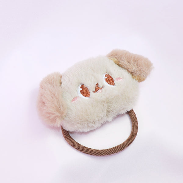 Fluffy Pup Ears Hair Band – Brown