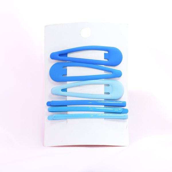 Sky Swirl Barrettes – Blue Set