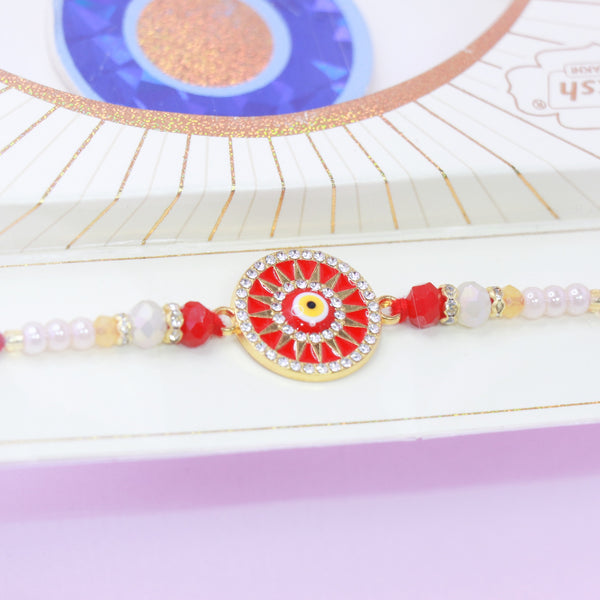 Nazar Elegant Red Rakhi