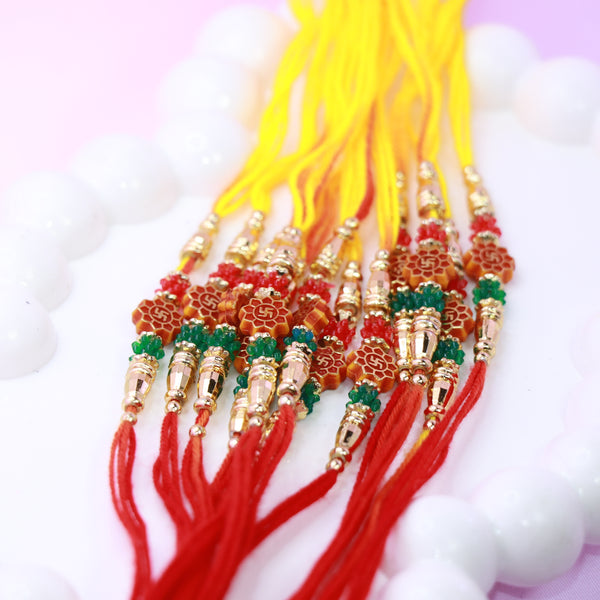 Om Flower Rakhi (6 - Pcs)